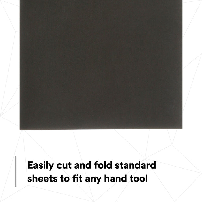 3M Wetordry Sandpaper, 02036 - 600 grit, 9" x 11" (50 sheets)