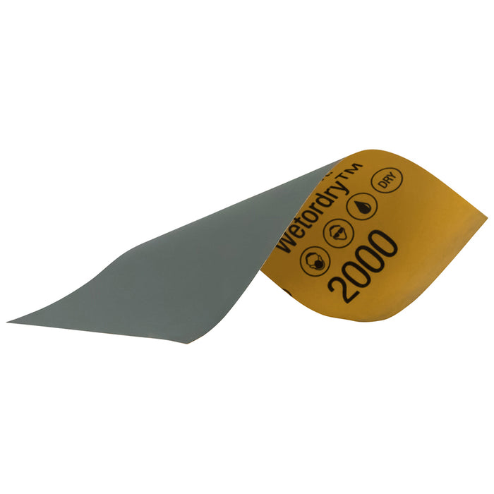 3M Wetordry Sandpaper, 03003 - 2000 grit, 3-2/3" x 9" (5 sheets)