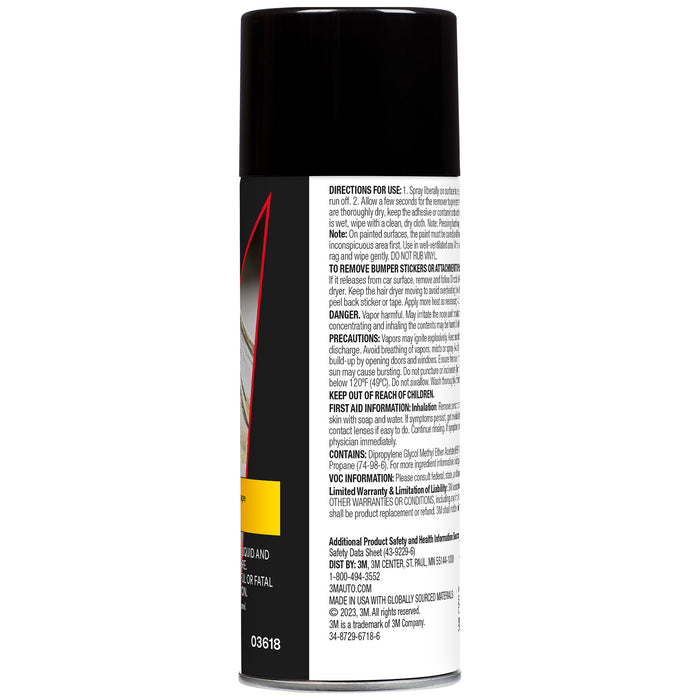 3M Adhesive & Wax Remover - Low VOC - 03618 - 12 oz