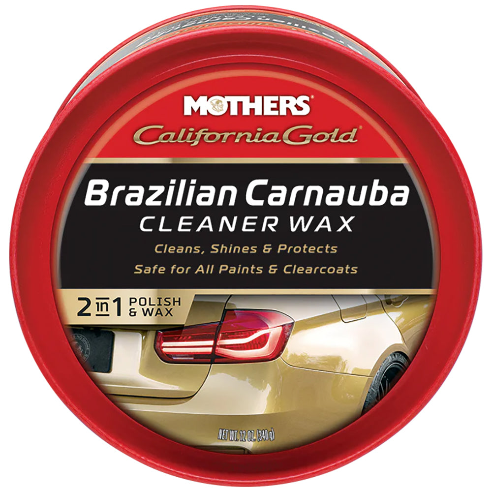 Mothers California Gold Brazilian Carnauba Cleaner Wax, 05500 - 12