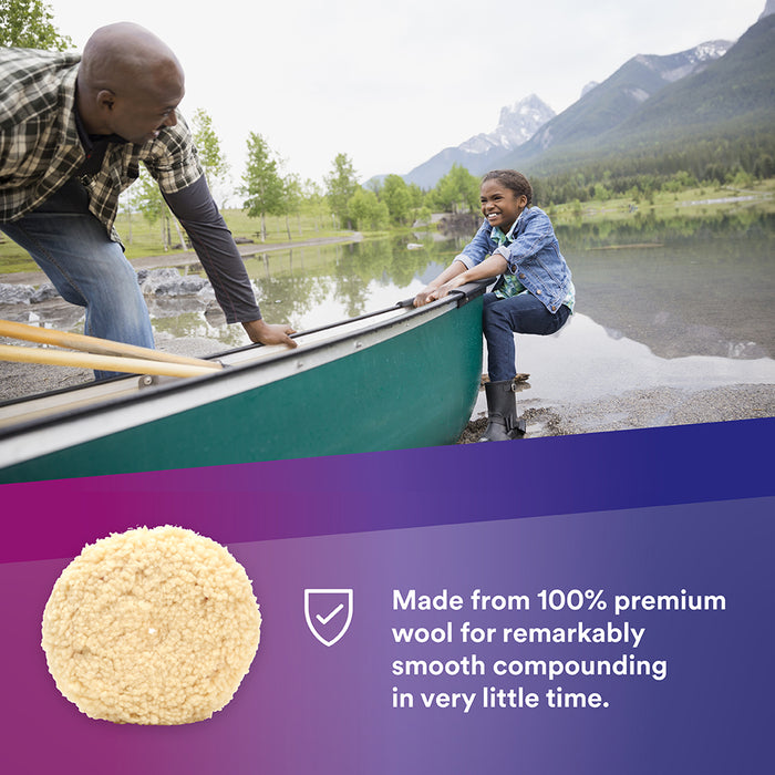 3M Perfect-It Wool Compounding Pad, 05719 - 9"