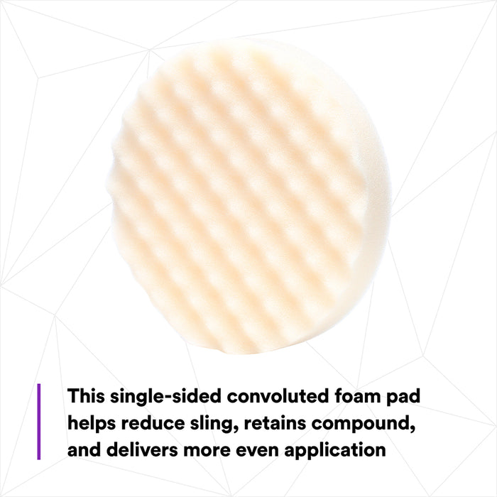 3M Perfect-It Foam Compounding Pad, 05737 - 8", White