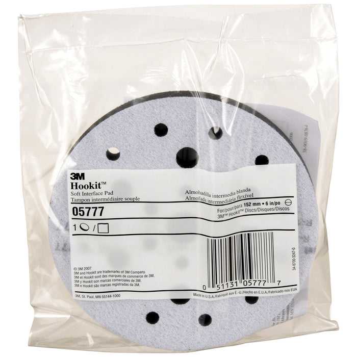 3M Hookit Soft Interface Pad, 05777 - 6"