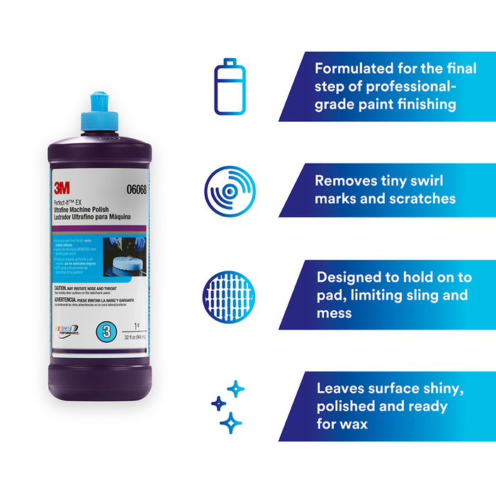 3M Perfect-It Ultrafine Machine Polish, 06068 - 32 oz.