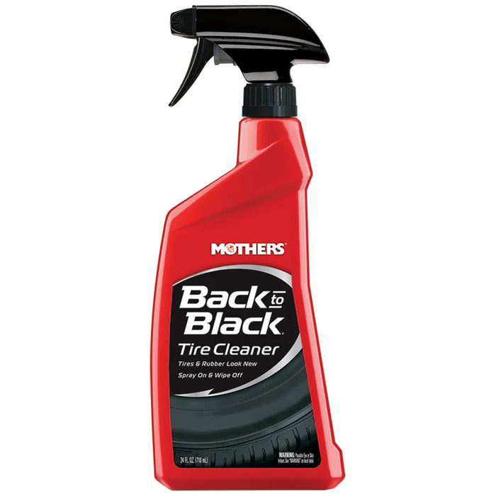 Mothers Back-to-Black Tire Cleaner, 09324 - 24 oz.