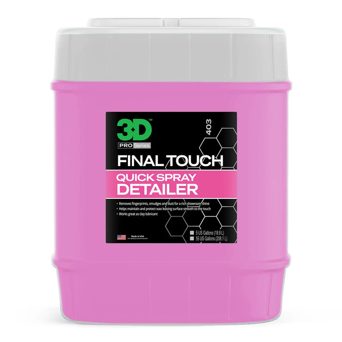 3D Final Touch Quick Spray Detailer - 5 gal