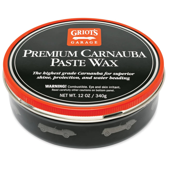 Griot's Garage Premium Carnauba Paste Wax - 12 oz.