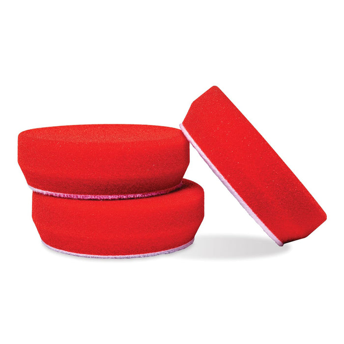 Griot's Garage Foam Waxing Pads - 3", Red (3 pack)
