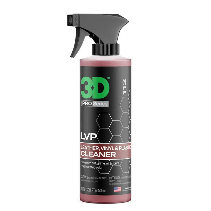 3D LVP Cleaner - Leather, Vinyl & Plastic Cleaner - 16 oz