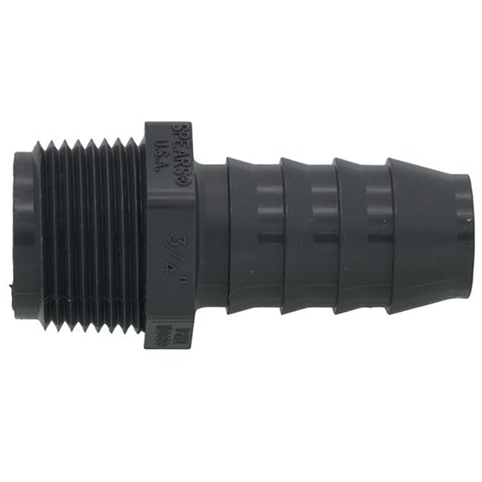 Ronco 3/4" Barb x 3/4" MIPT, PVC Hose Fitting