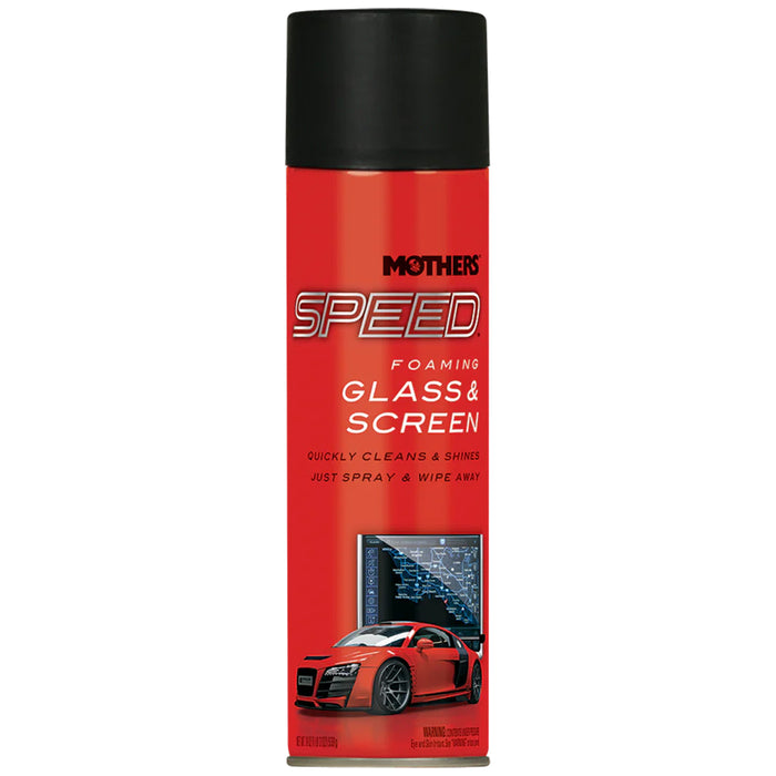 Mothers Speed Foaming Glass & Screen Cleaner, 16619 - 19 oz.
