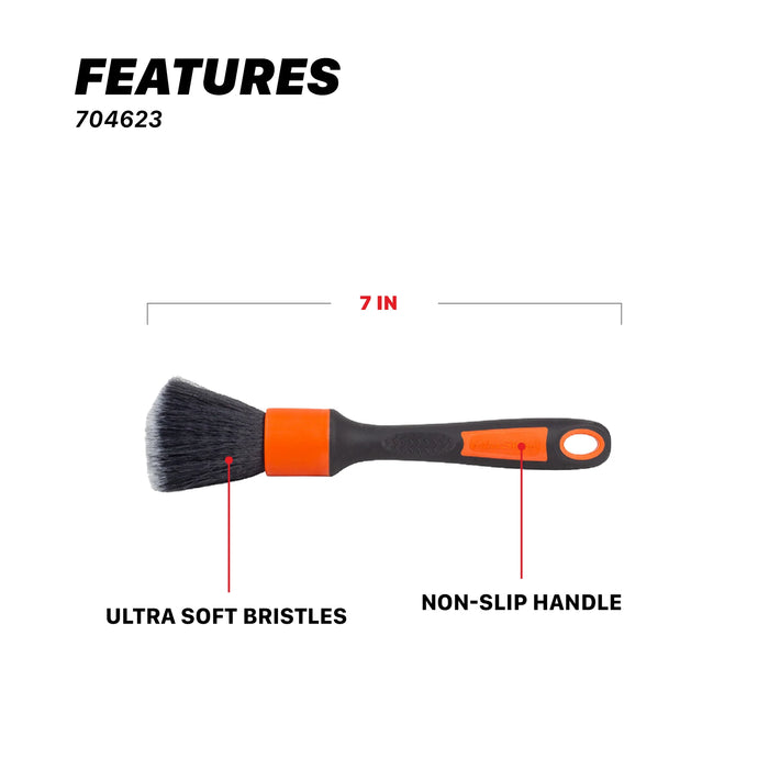 MaxShine Ever So Soft (ESS) Detailing Brush - Small - Red