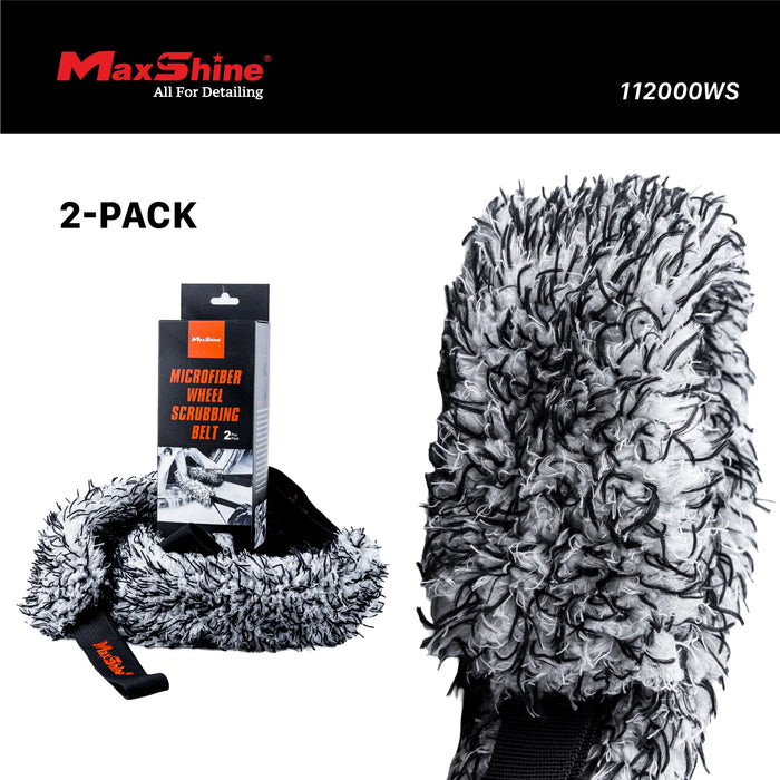 MaxShine Microfiber Wheel Scrubbing Belt (2-Pack)