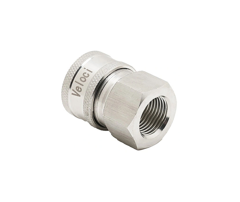 Veloci Stainless Steel QC Coupler - 3/8" FPT
