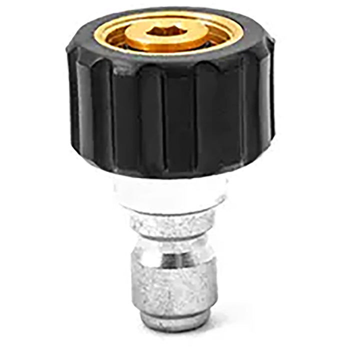 MTM Hydro M22 15mm Twist Seal Coupler X 3/8" Stainless Steel QC Plug