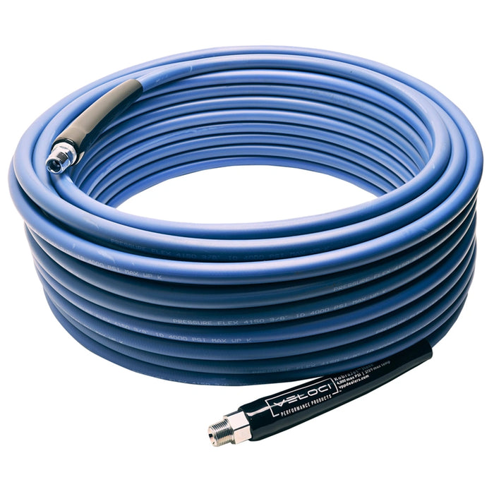 Veloci KobraJet High Pressure Hose, 4000 PSI, Non Marking Blue - 3/8" x 100 ft.