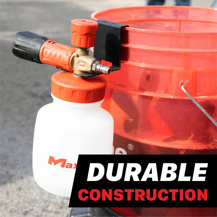 MaxShine Foam Cannon and Spray Gun Bucket Mount