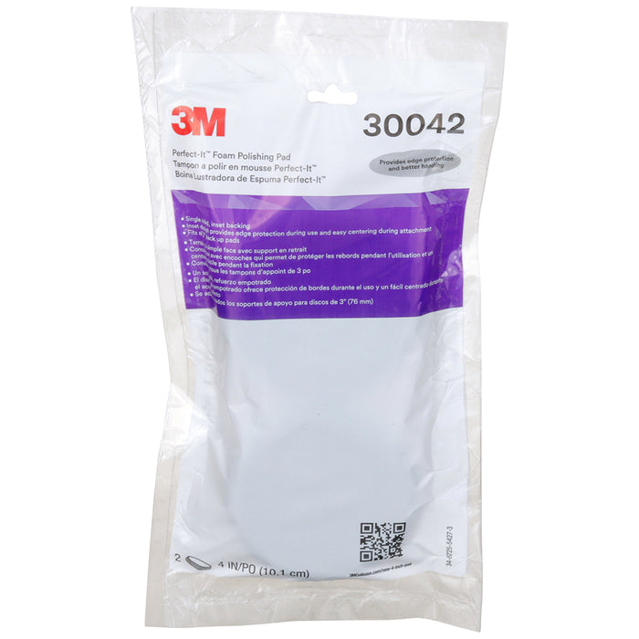 3M Perfect-It Foam Polishing Pad, 30042 - 4", Black (2 pack)