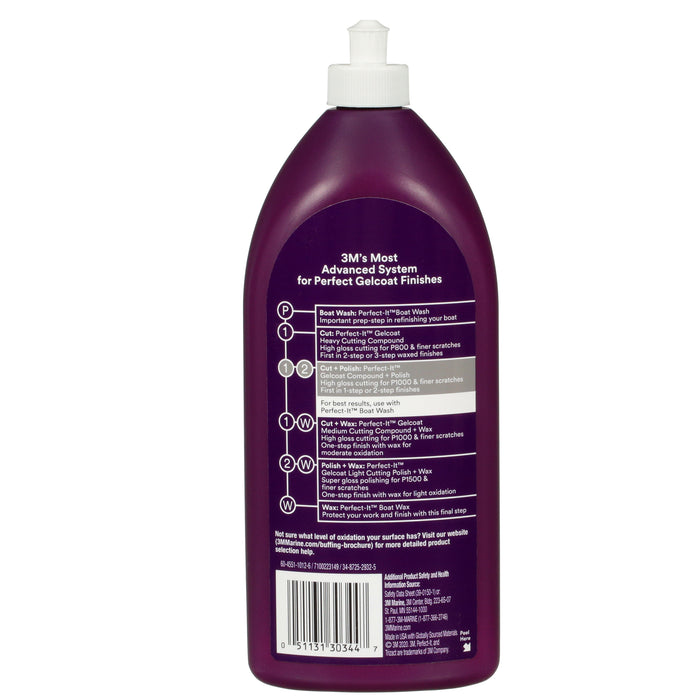 3M Perfect-It Gelcoat Compound + Polish 30344 - 32 oz.
