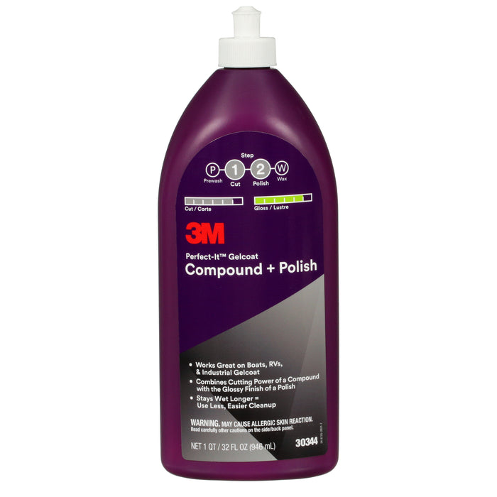 3M Perfect-It Gelcoat Compound + Polish 30344 - 32 oz.