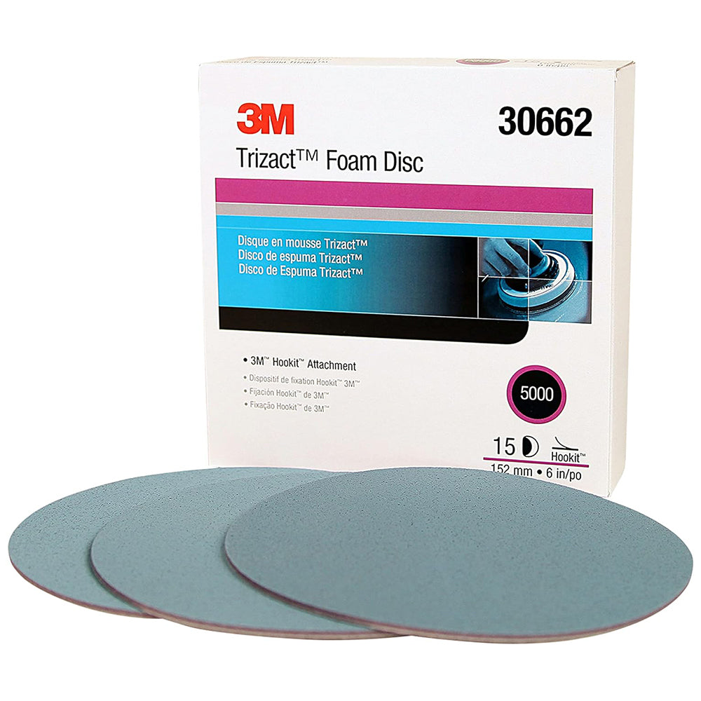 さや/3 3M Trizact Hookit Foam Sanding Discs, 30662 - 6
