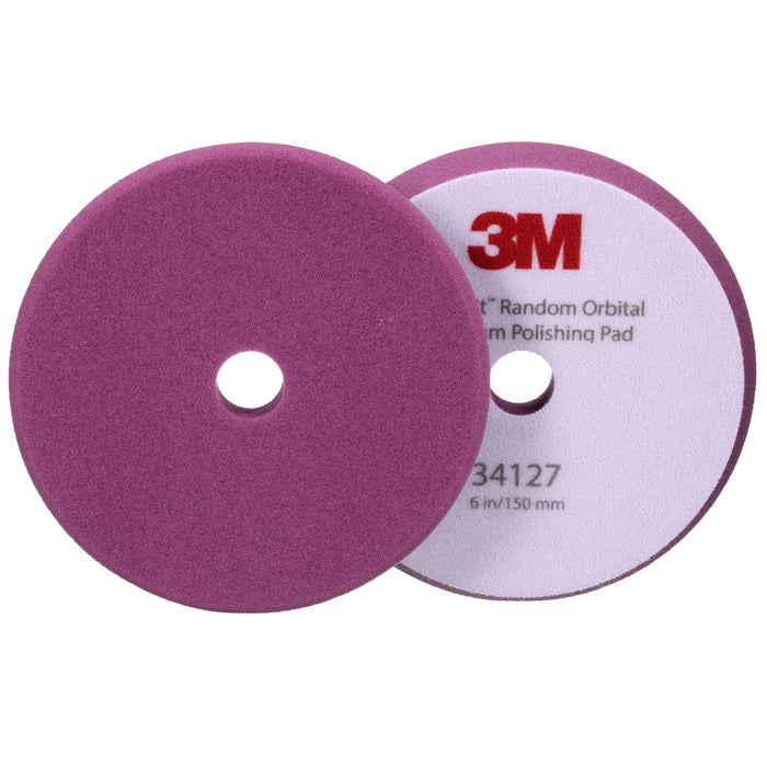 3M Perfect-It Random Orbital Foam Polishing Pad, 34127 - 6" Purple Foam (2 pack)