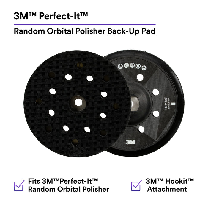 3M Perfect-It Random Orbital Polisher Back-up Pad, 34128 - 5"