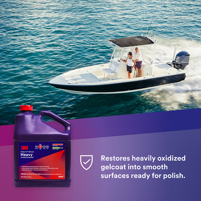 3M Perfect-It Gelcoat Heavy Cutting Compound, 36103 - 1 gal.
