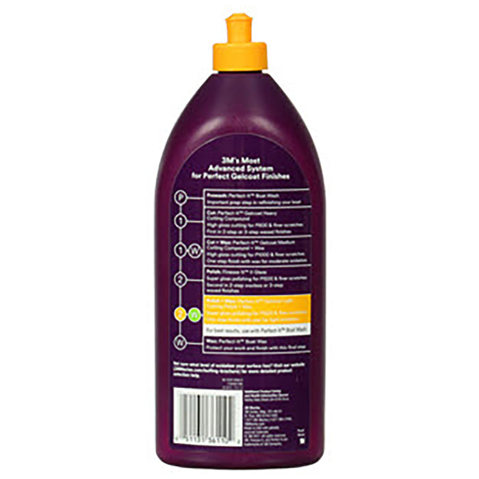 3M Perfect-It Gelcoat Light Cutting Polish + Wax, 36110 - 32 oz.