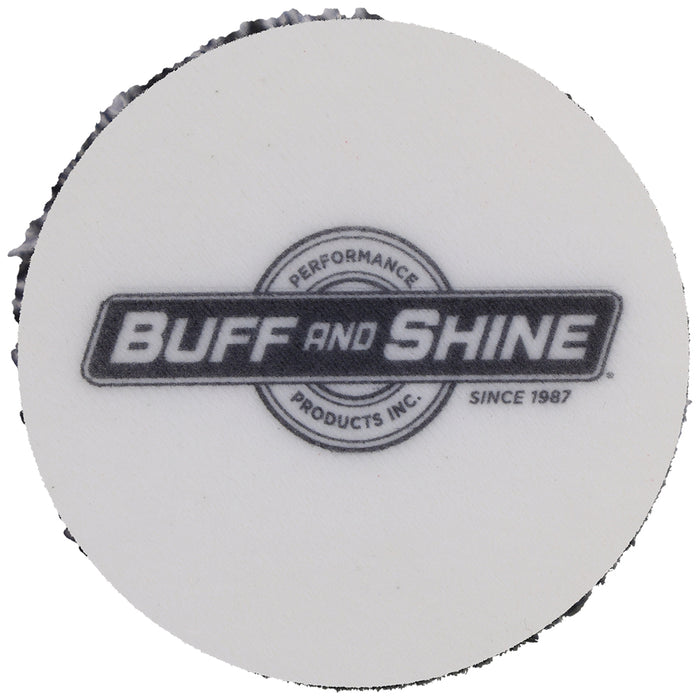 Buff and Shine Uro-Fiber Microfiber Cutting Pad - 3", Black/White (2 pack)