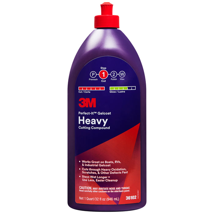 3M Perfect-It Gelcoat Heavy Cutting Compound, 36102 - 32 oz.