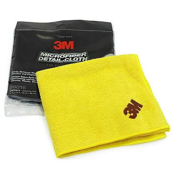 3M Microfiber Detail Cloth 39016 - 12 in x 14 in - Yellow