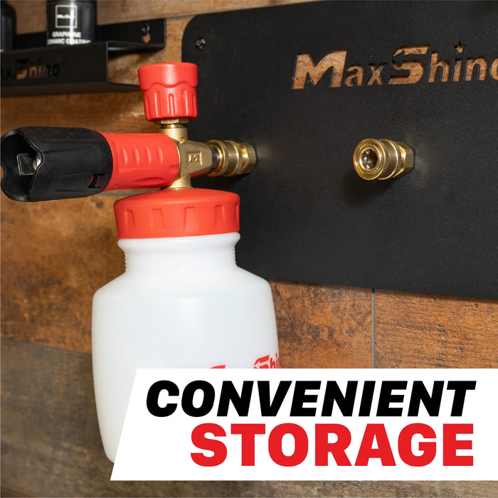 MaxShine Foam Cannon Wall Mount & Nozzle Holder
