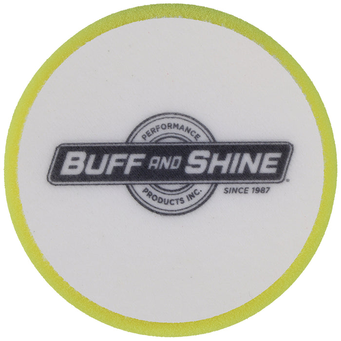 Buff and Shine Orbital/DA Foam Heavy Cutting Pad - 5", Yellow