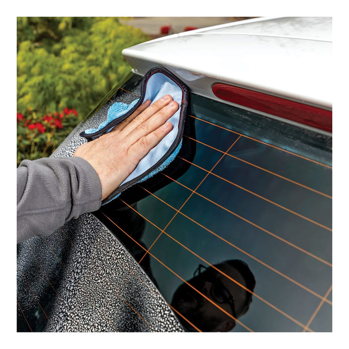 Griot's Garage PFM Dual Weave Glass Towels - 9" x 9", Blue (4 pack)