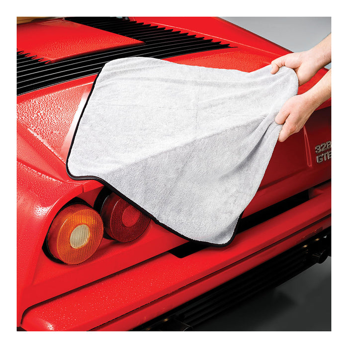 Griot's Garage PFM Terry Weave Drying Towel - 25" x 35", Gray/Black Edge