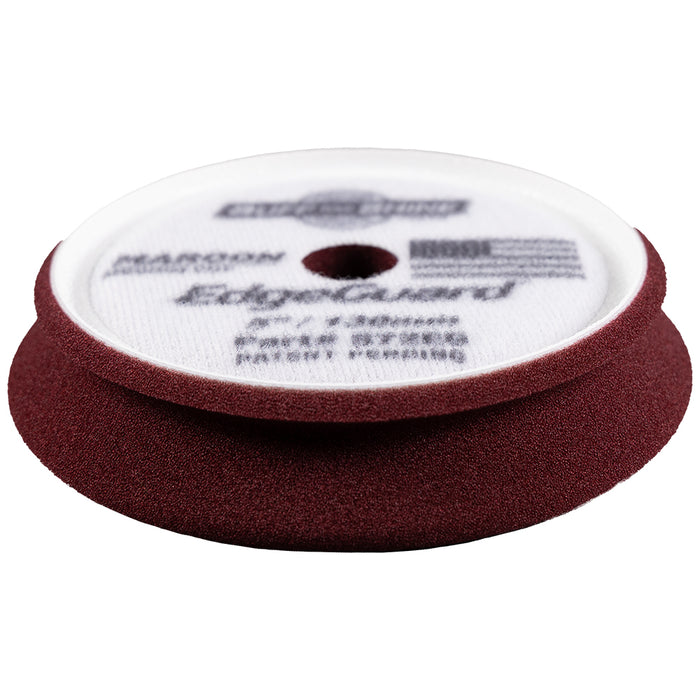 Buff and Shine EdgeGuard Foam Medium Cut Pad - 5", Maroon