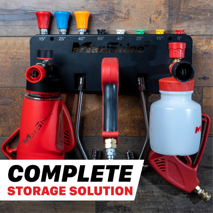 MaxShine Foam Cannon Wall Mount & Nozzle Holder