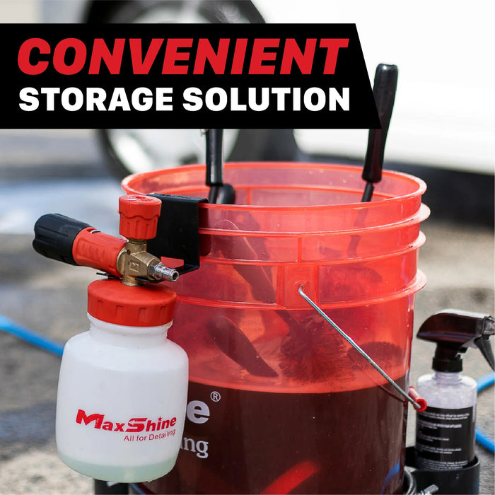MaxShine Foam Cannon and Spray Gun Bucket Mount