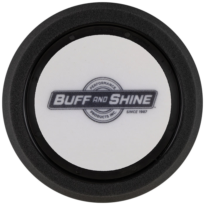 Buff and Shine Hex Face Foam Finishing Pad - 8", Black