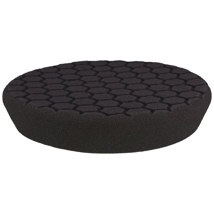 Buff and Shine Hex Face Foam Finishing Pad - 8", Black