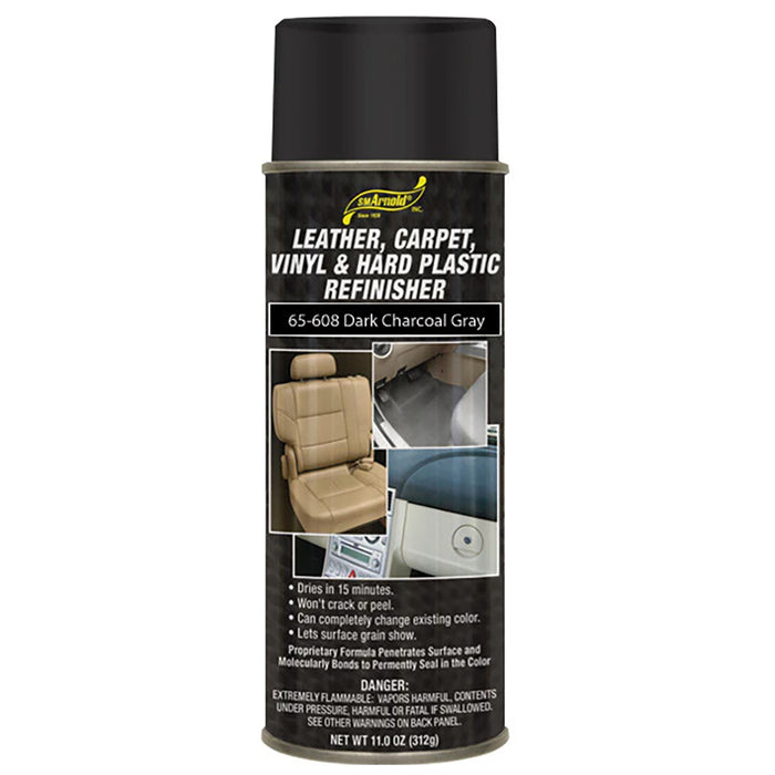 SM Arnold Leather, Vinyl & Hard Plastic Refinisher, 65-608 - Dark Charcoal Gray