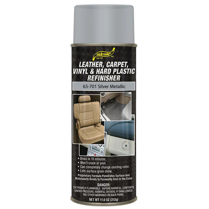 SM Arnold Leather, Vinyl & Hard Plastic Refinisher, 65-701 - Silver Metallic