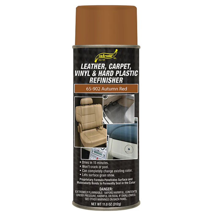 SM Arnold Leather, Vinyl & Hard Plastic Refinisher, 65-902 - Autumn Red