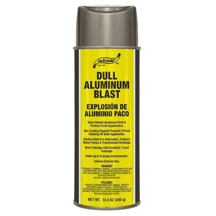 SM Arnold Dull Aluminum Blast Acrylic Lacquer - 12 oz. aerosol