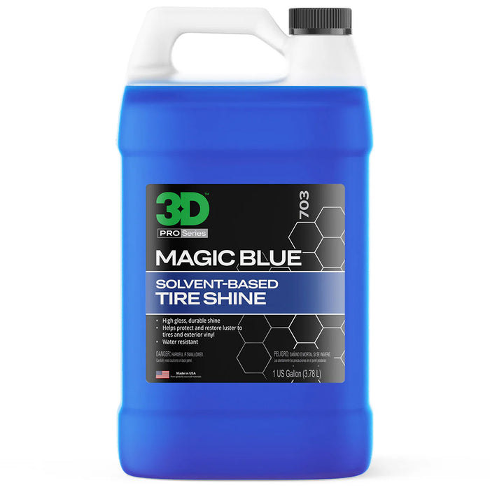 3D Magic Blue Solvent-Based Tire Shine - 1 gal.
