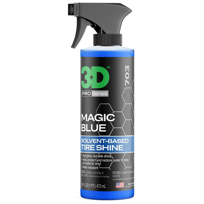 3D Magic Blue Solvent-Based Tire Dressing - 16 oz.