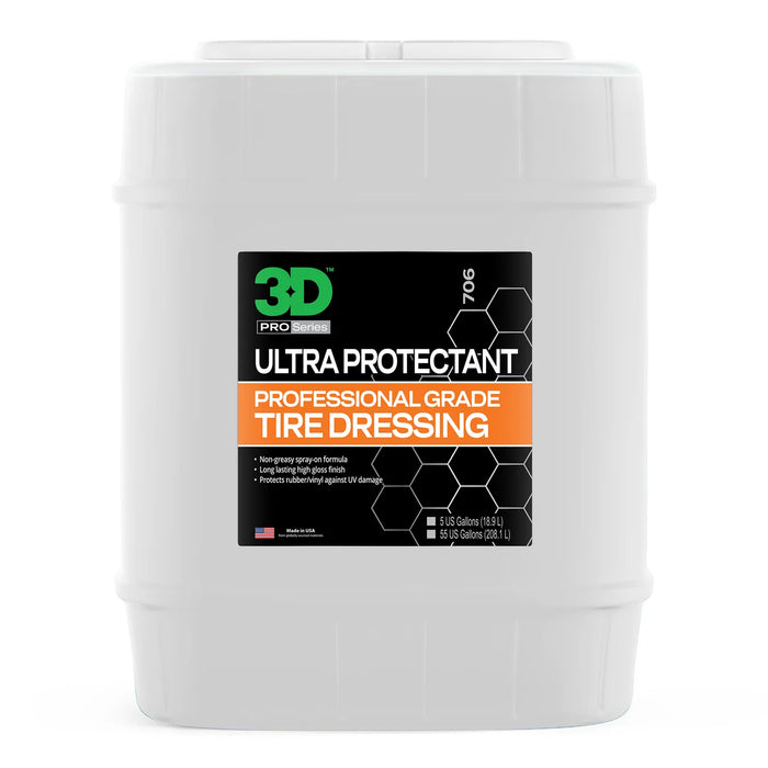 3D Ultra Protectant - Professional Grade Tire Dressing - 5 gal