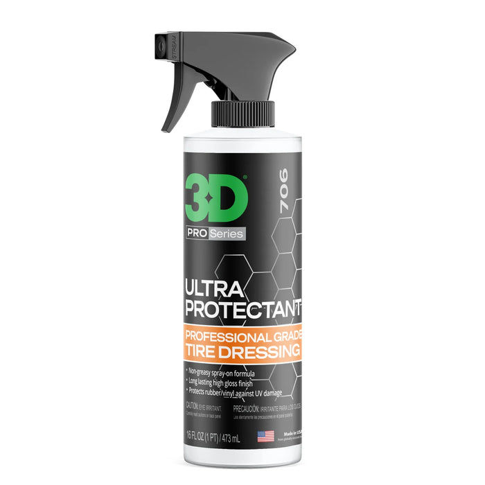 3D Ultra Protectant - Professional Grade Tire Dressing - 16 oz
