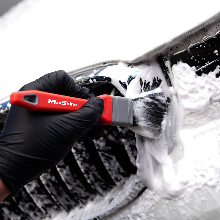 MaxShine Flat Detailing Brush - Medium - Red